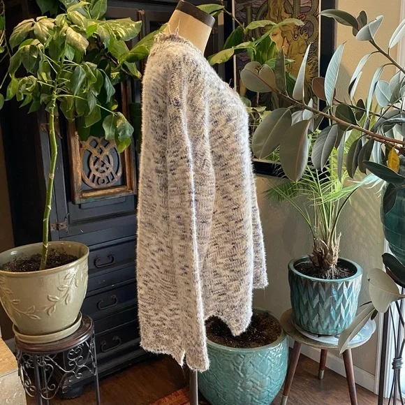 Anthropologie Frayed Confetti Oversized sweater